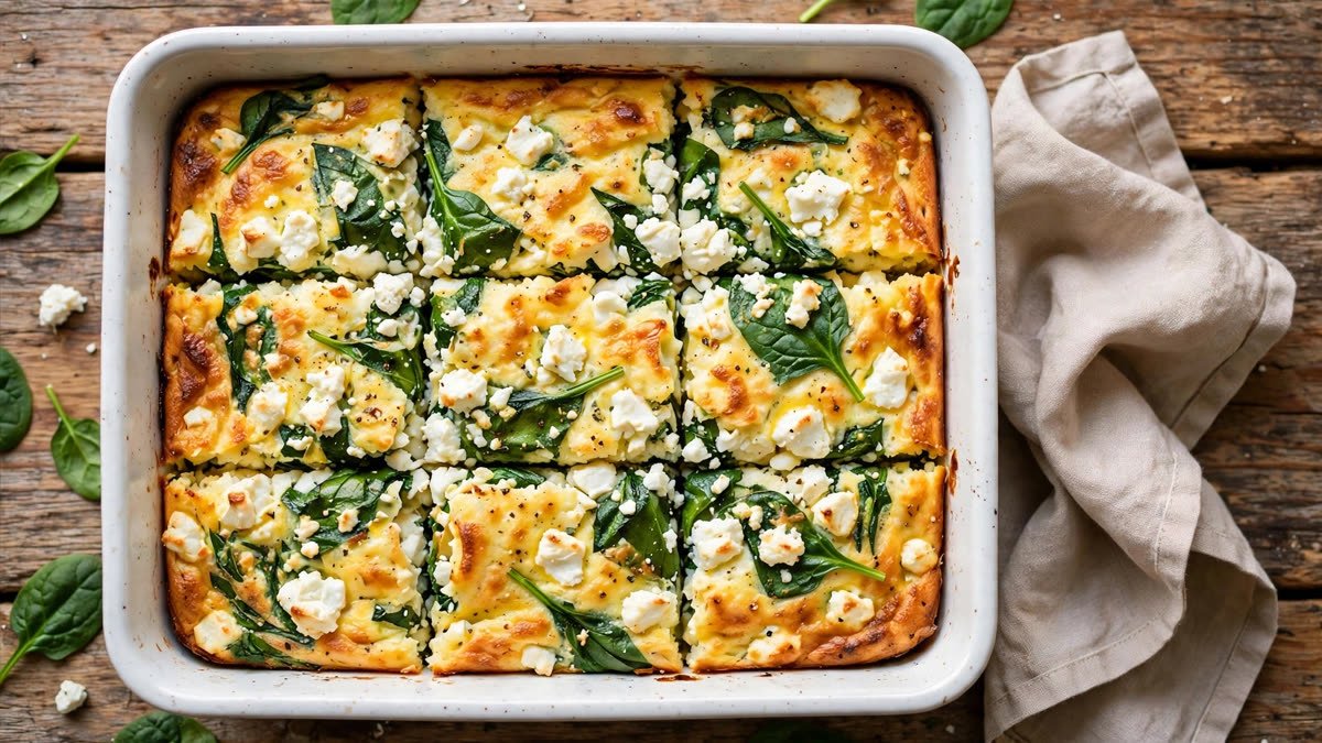 Spinach & Feta Egg Bake