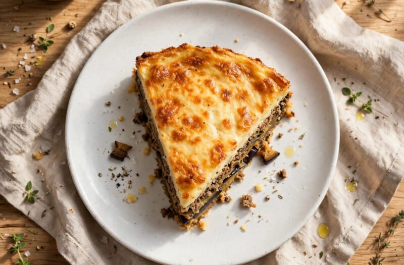 Greek Moussaka (Classic Layered Eggplant & Lamb Bake)