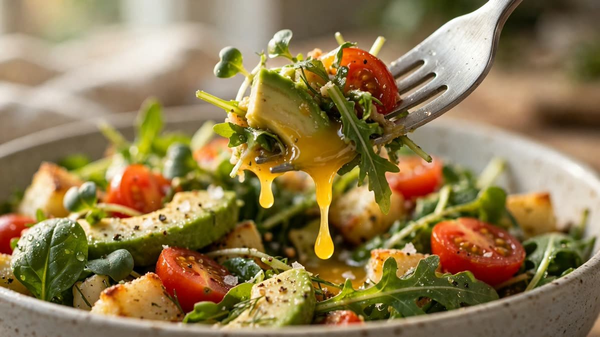 Salad for Breakfast ingredients and prep