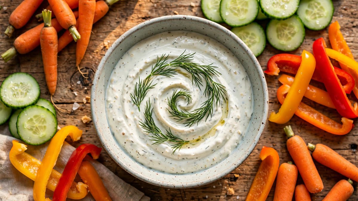 Kourtney K Dip Greek Yogurt Ranch Dip (Viral High-Protein Dip)