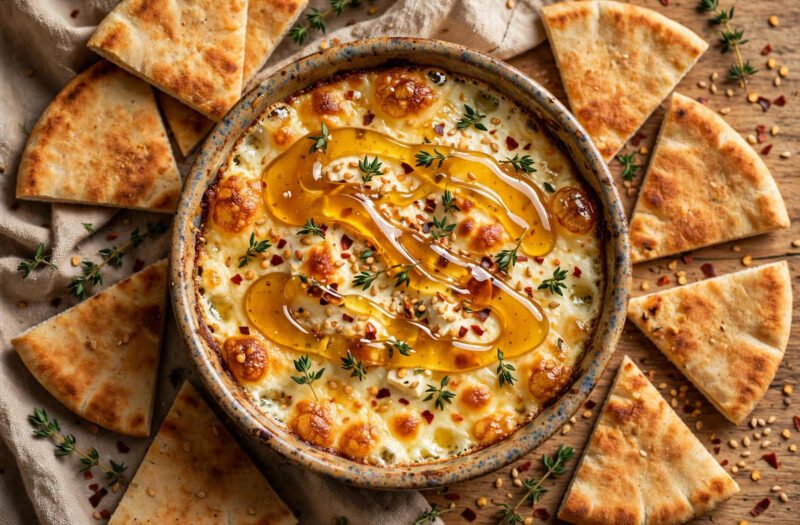 Mediterranean Baked Feta with Hot Honey