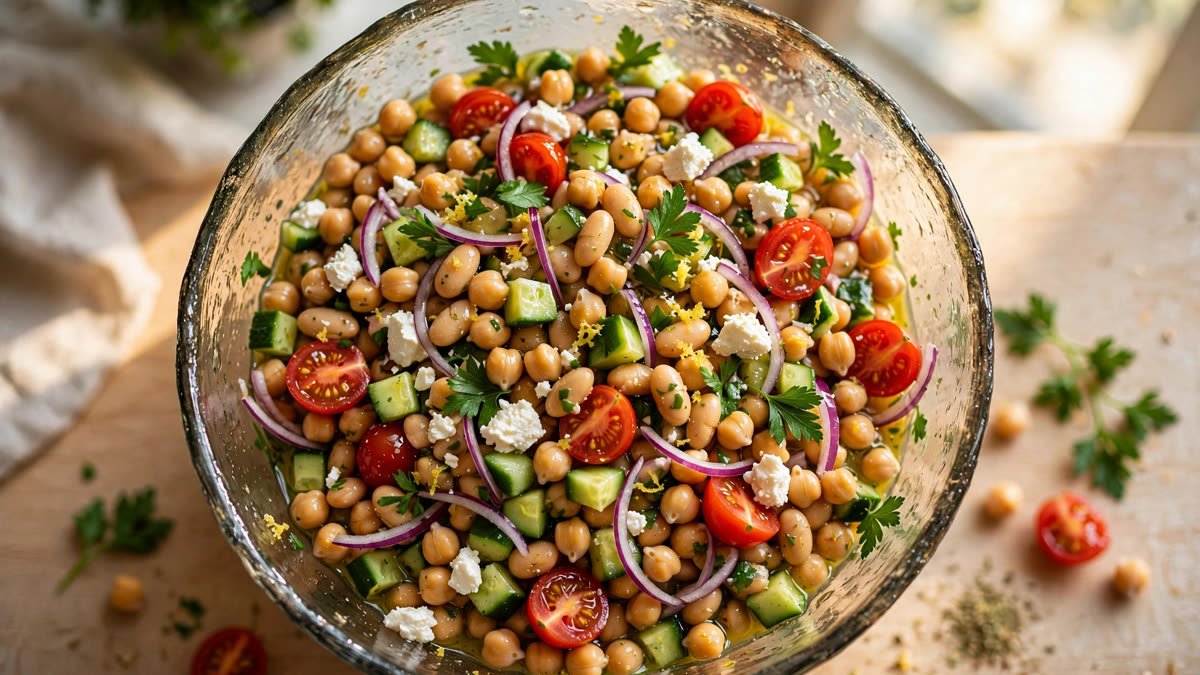 Mediterranean Dense Bean Salad (VIRAL TikTok)