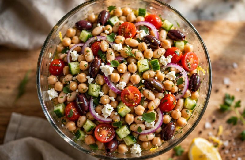 Mediterranean Dense Bean Salad (VIRAL TikTok Recipe)