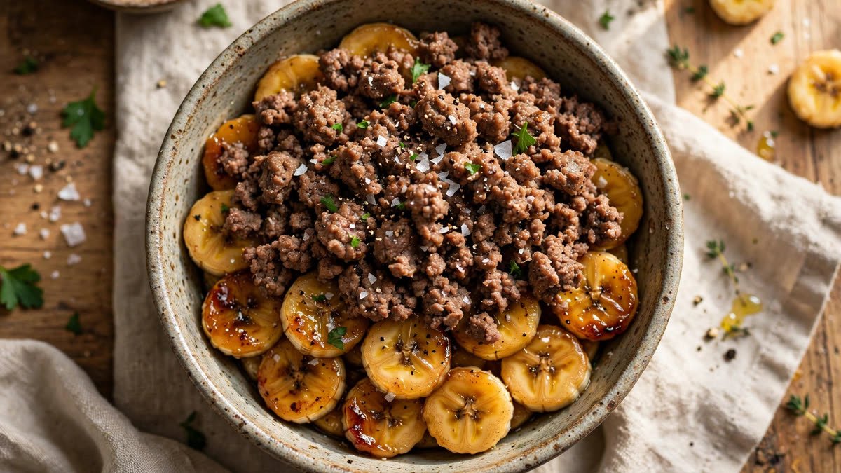 Ground Beef & Banana Protein Bowl (VIRAL)