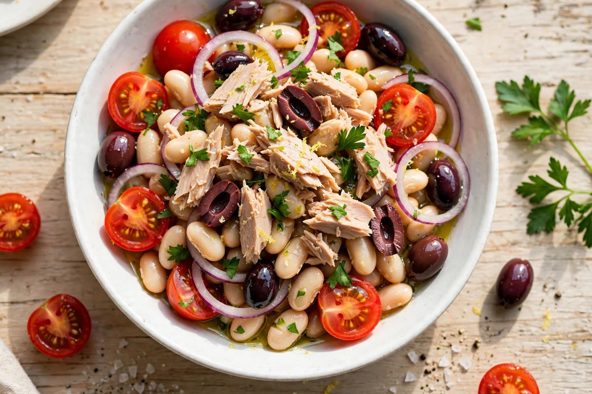 Mediterranean Tuna & White Bean Salad