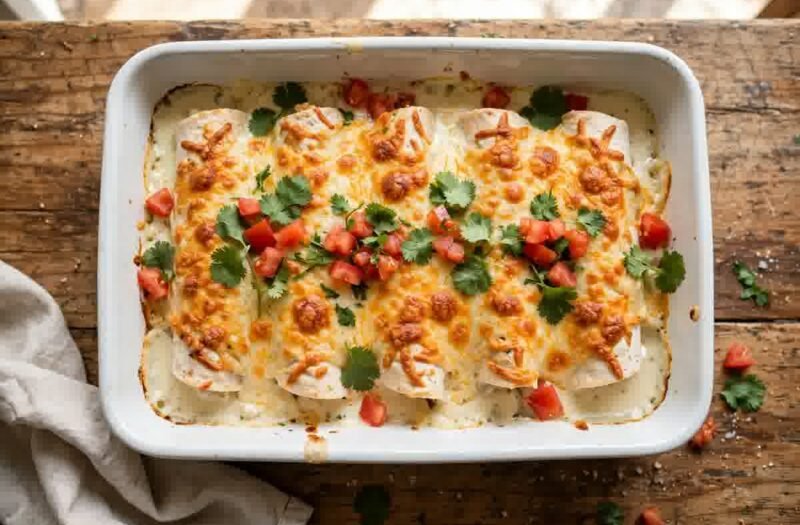 Creamy Baked Enchiladas
